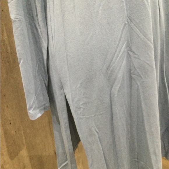 EILEEN FISHER BLUE LONG TUNIC TOP WITH SIDE SLITS SIZE XS RELAXED FIT - Picture 3 of 7